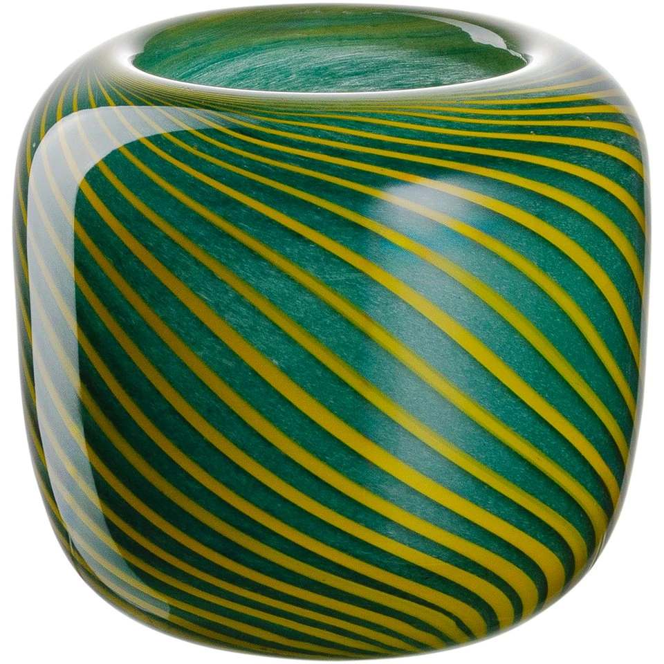 LEONARDO Dekovase FILO COLORI aus Glas, Grün, 9,5 cm