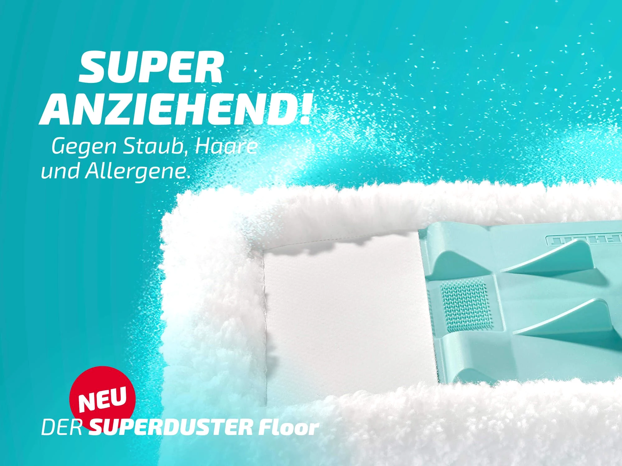 Leifheit Bodenwischer-Set Staubwischer SUPERDUSTER Floor, , langlebig, waschbar