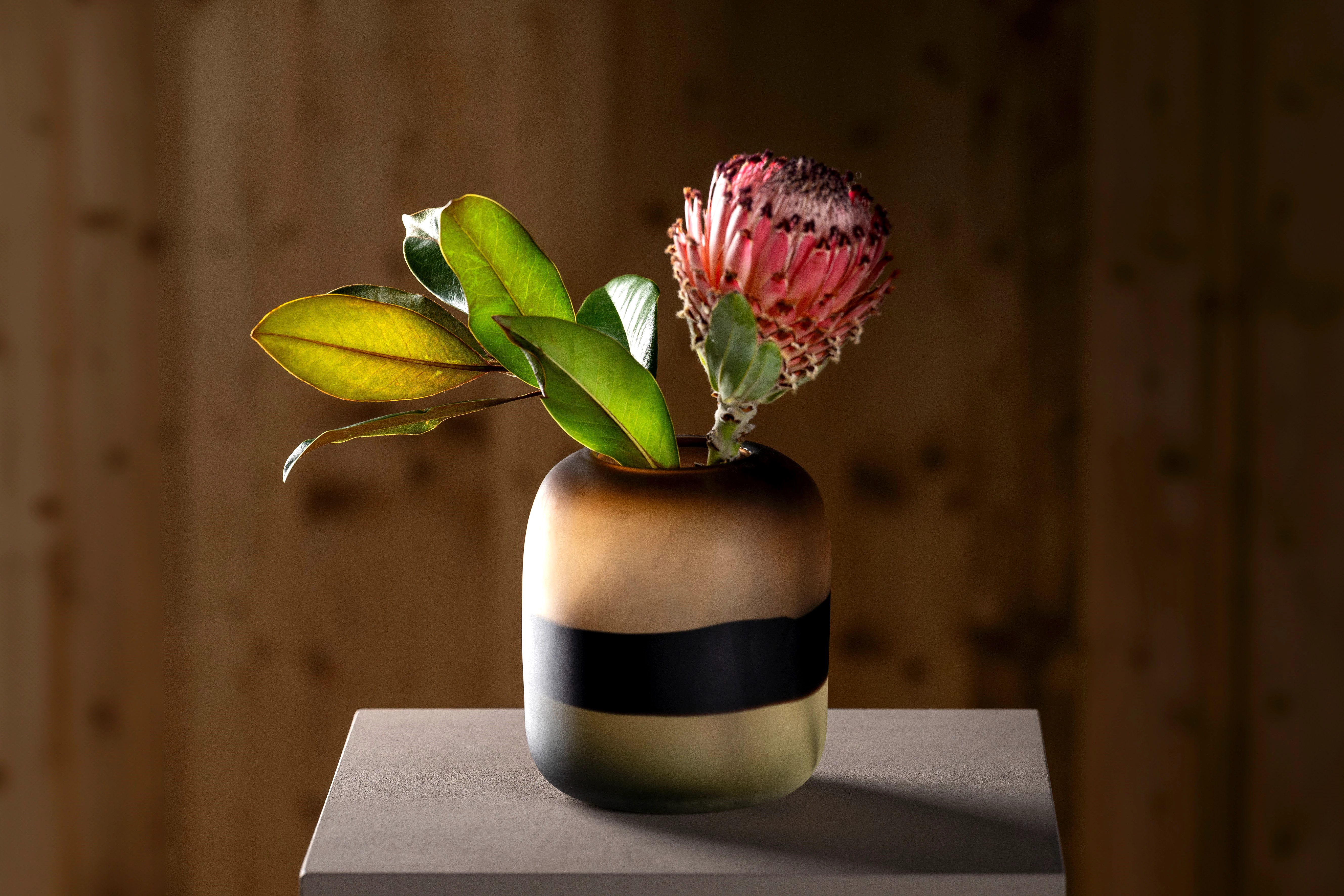LEONARDO Dekovase GK/Vase CORSO SABBIA, aus Glas