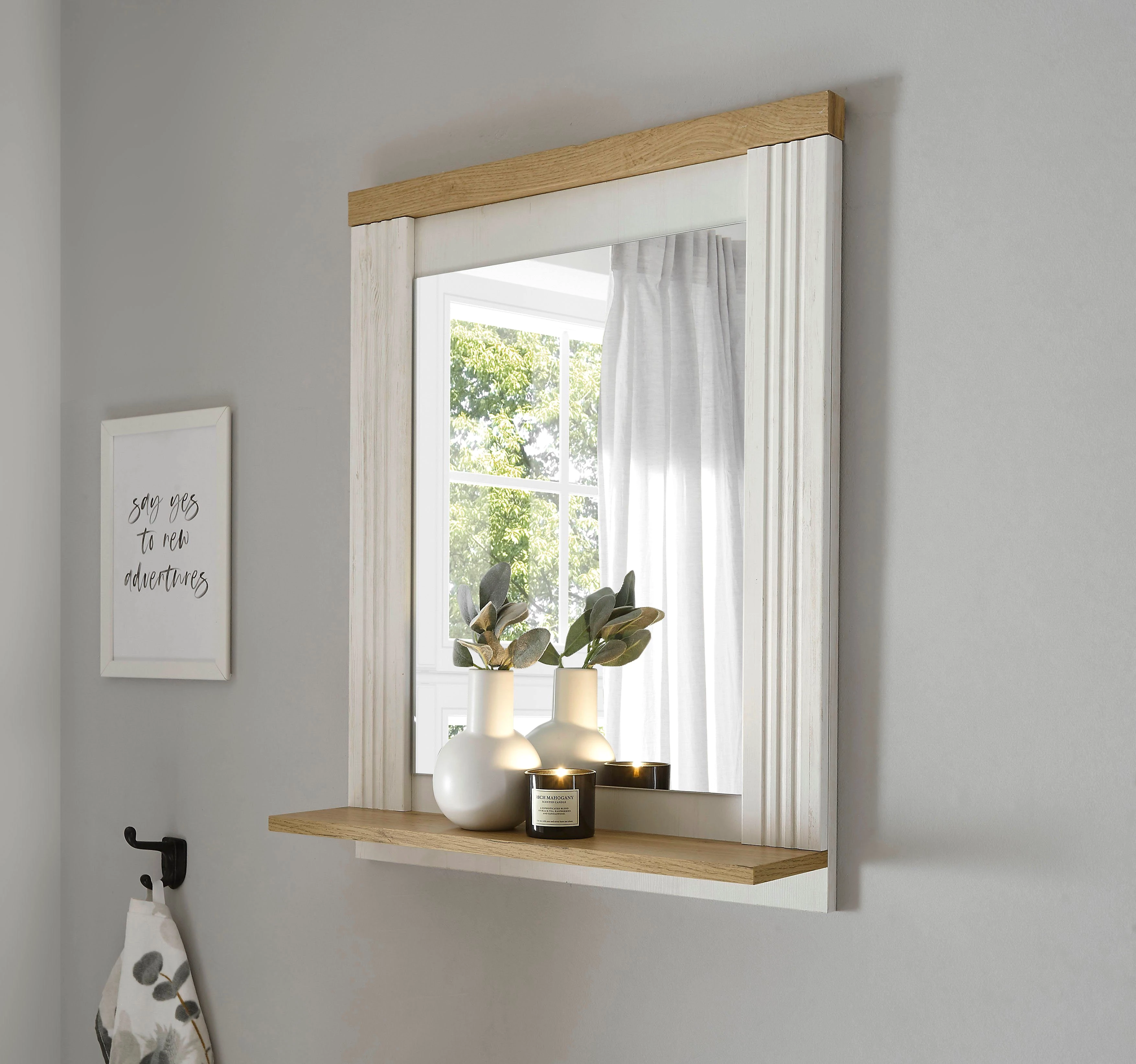 OTTO home Wandspiegel WESTMINSTER, Spiegel im Landhausstil, Badspiegel, in 2 Farben verfügbar
