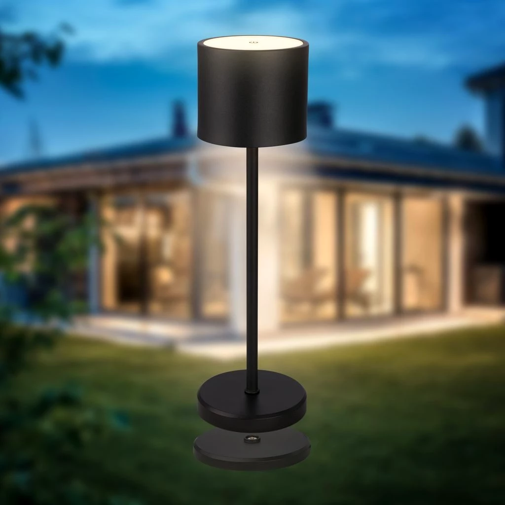 B.K.Licht Tischleuchte BKL1608, LED fest integriert, 2700K - Extra-Warmweiß