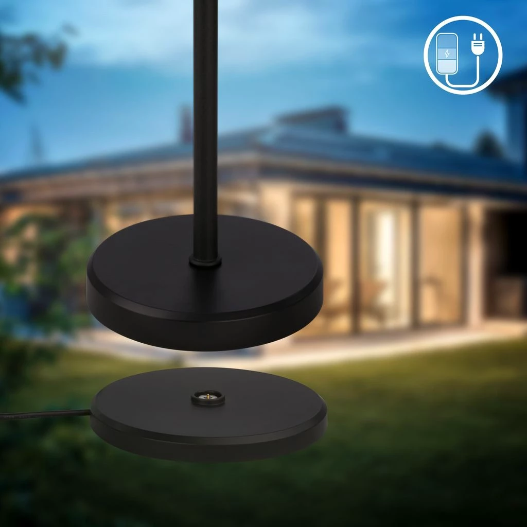 B.K.Licht Tischleuchte BKL1608, LED fest integriert, 2700K - Extra-Warmweiß