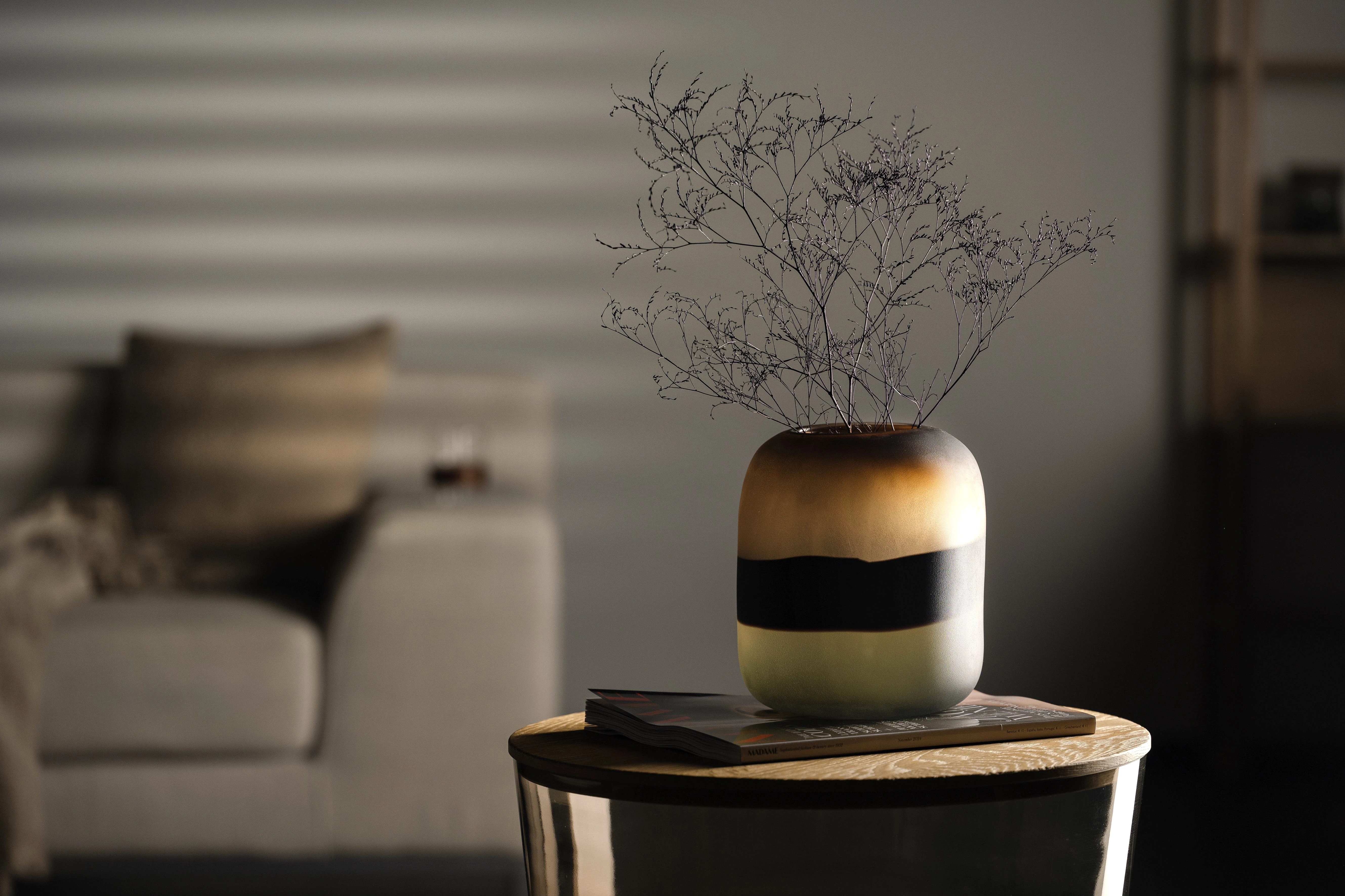 LEONARDO Dekovase GK/Vase CORSO SABBIA, aus Glas