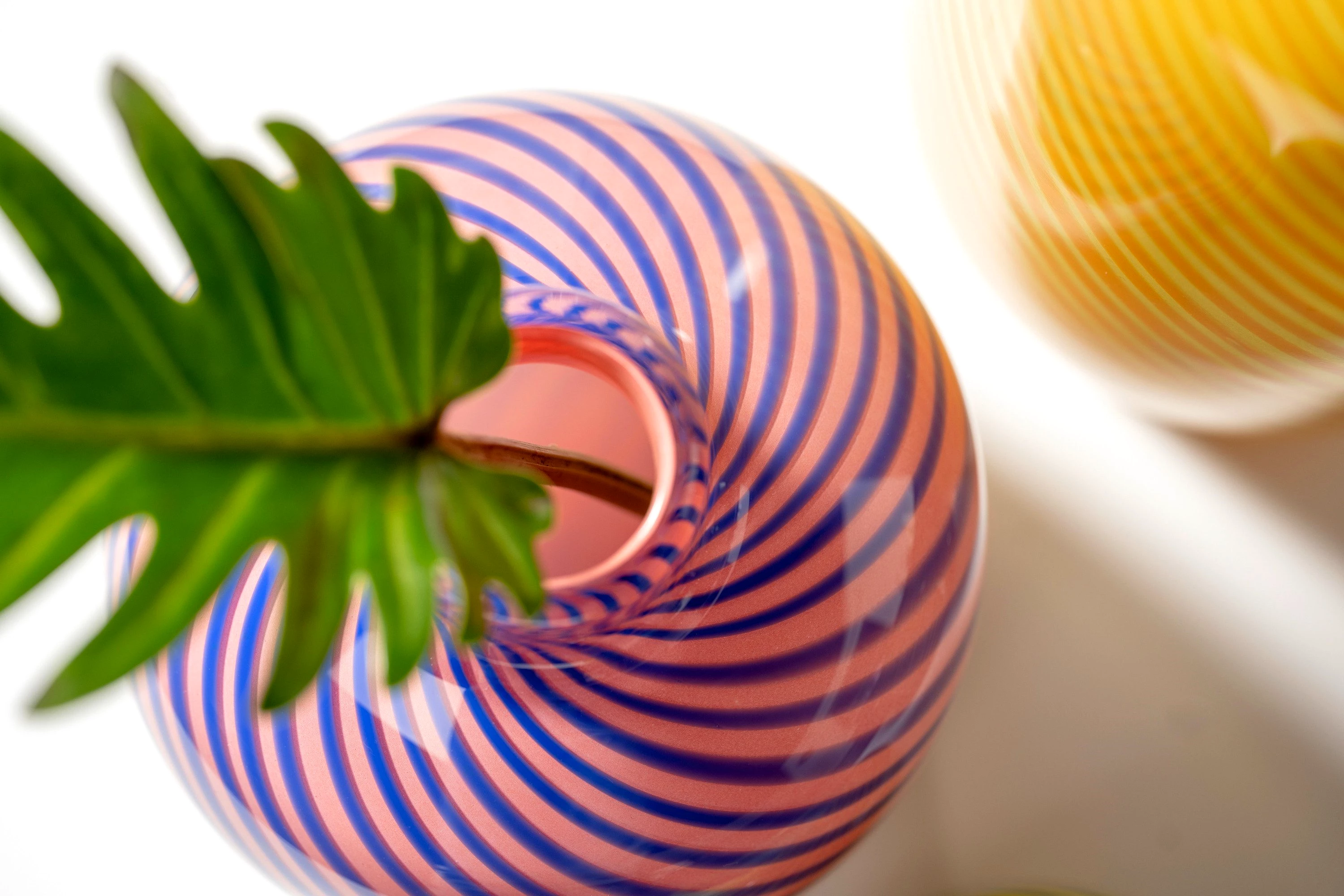 LEONARDO Vase FILO COLORI aus Glas, Pink, 16 cm